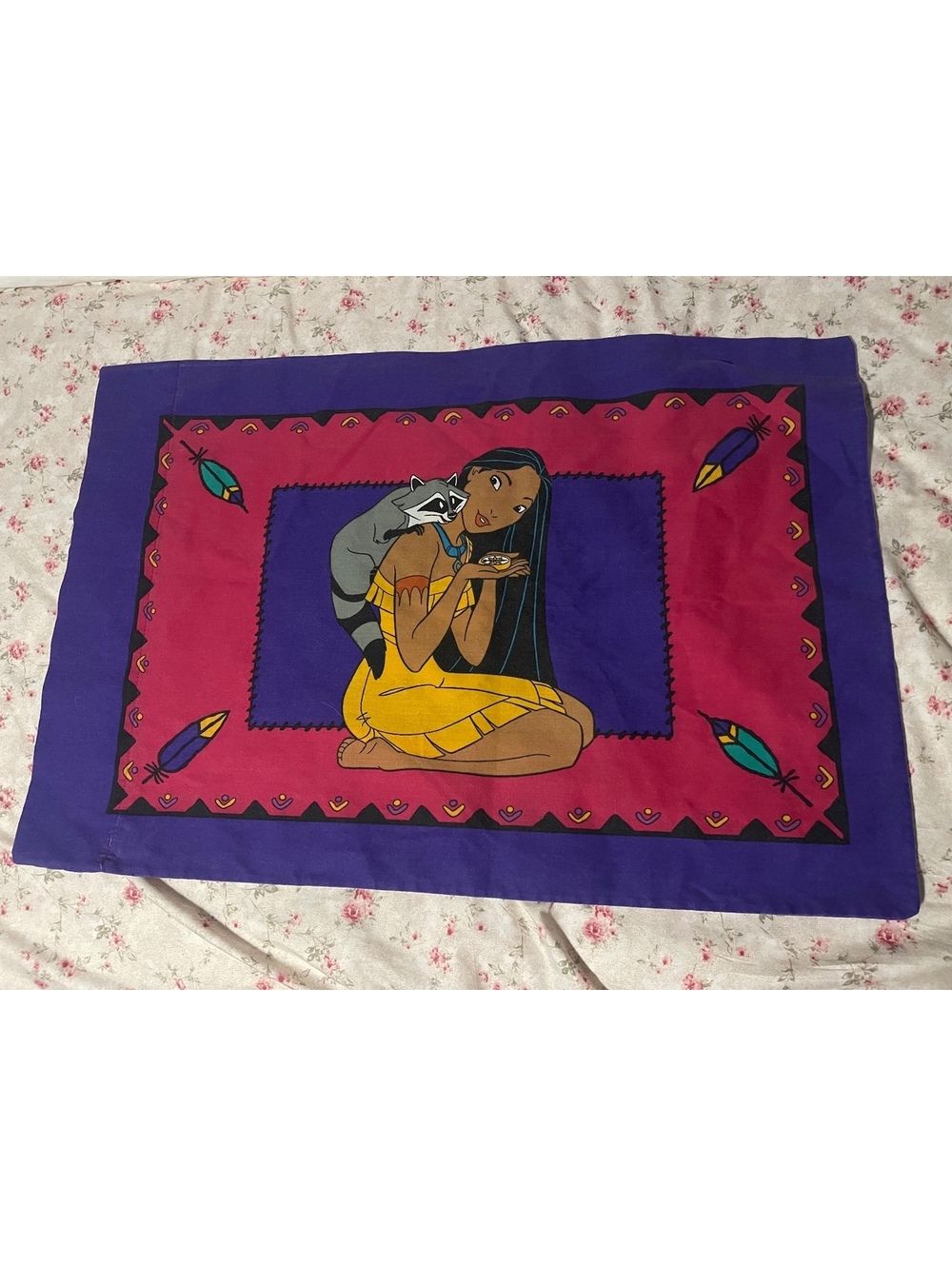 Vintage Disney Pocahontas Pillowcase